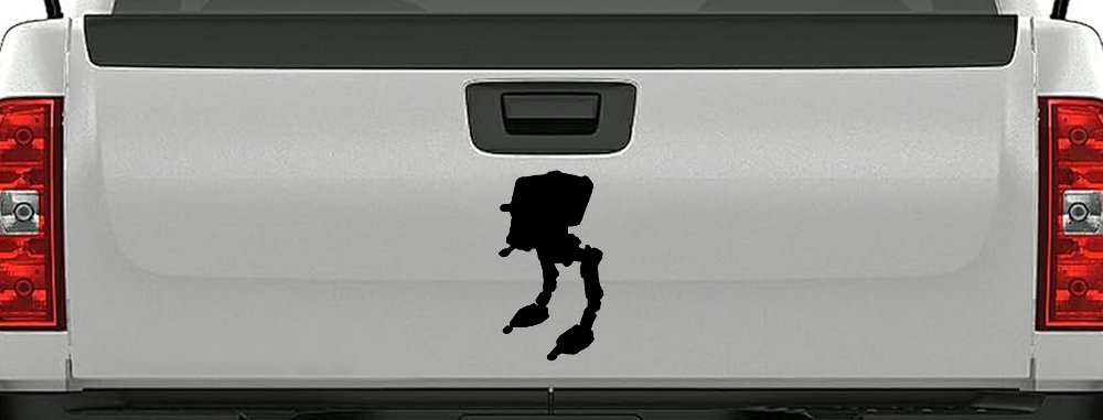 Walker AT-ST Sci Fi Car or Truck Window Vinyl Decal Sticker (Black)
