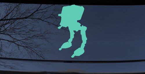 Walker AT-ST Sci Fi Car or Truck Window Vinyl Decal Sticker (Mint)
