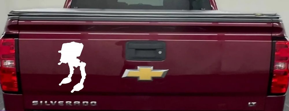 Walker AT-ST Sci Fi Car or Truck Window Decal Sticker