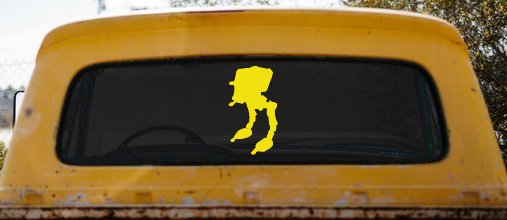 Walker AT-ST Sci Fi Car or Truck Window Decal Sticker