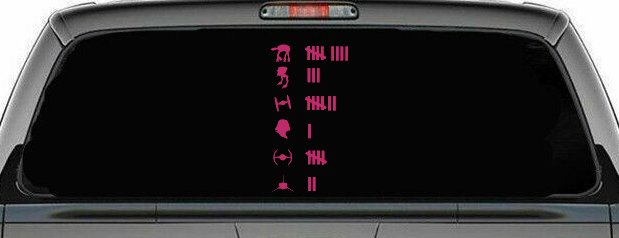 Star Wars Keeping Count Sci Fi Car or Truck Window Decal Sticker