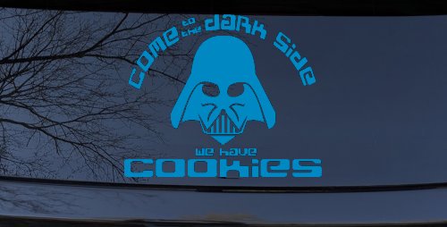 Darth Vader Come To The Dark Side We Have Cookies Funny Car or Truck Window Decal Sticker