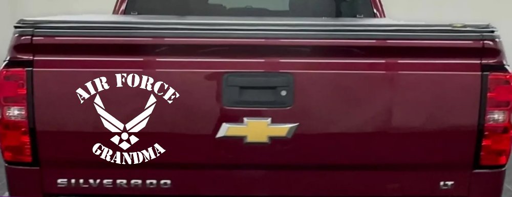 Air Force Grandma Military Car or Truck Window Decal Sticker