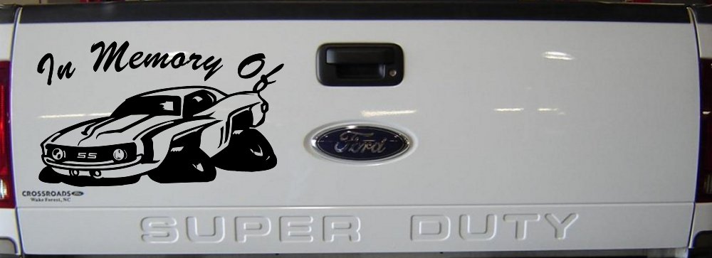 In Memory Of Camaro Car or Truck Window Vinyl Decal Sticker (Matte Black)