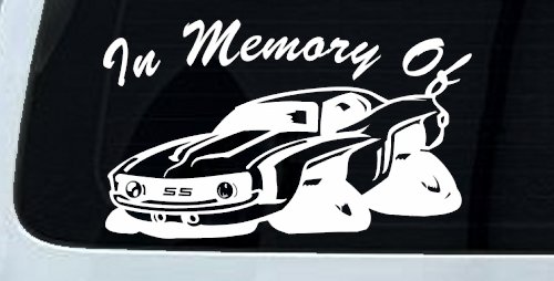 In Memory Of Camaro Car or Truck Window Decal Sticker (White)