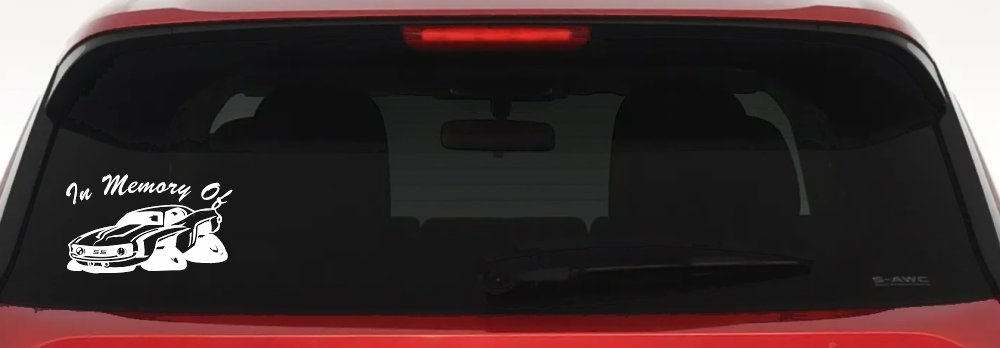 In Memory Of Camaro Car or Truck Window Decal Sticker (White)