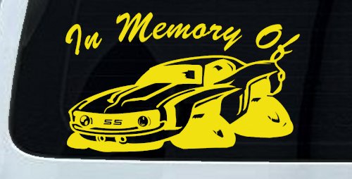 In Memory Of Camaro Car or Truck Window Decal Sticker