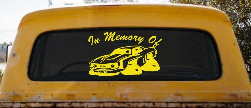 In Memory Of Camaro Car or Truck Window Decal Sticker