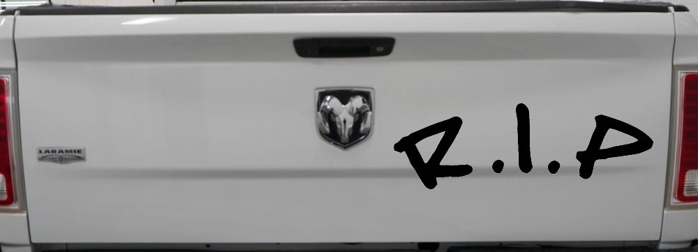 R.I.P Rest In Peace In Memory Of Car or Truck Window Decal Sticker