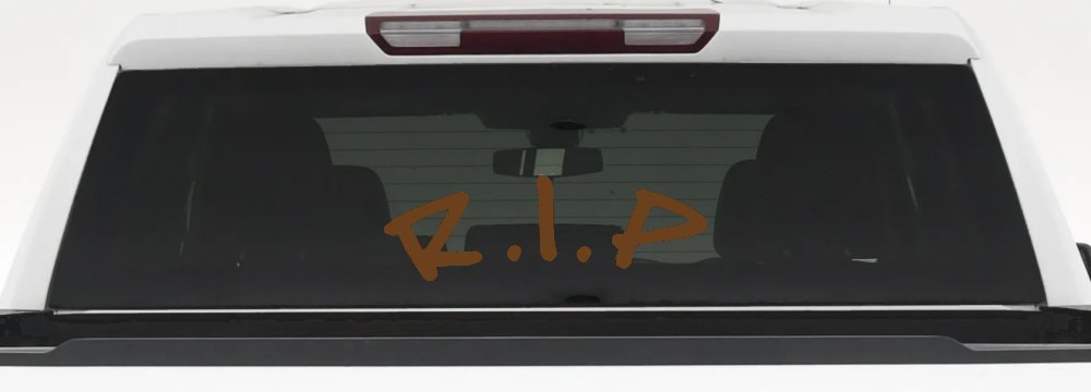 R.I.P Rest In Peace In Memory Of Car or Truck Window Decal Sticker (Copper)
