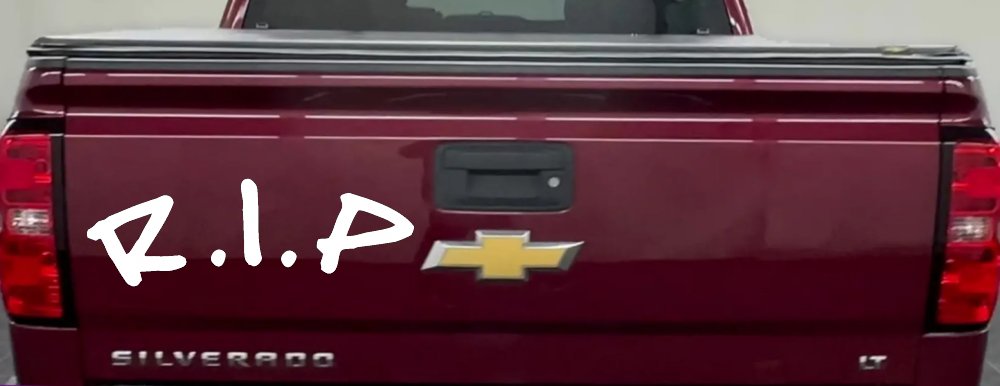 R.I.P Rest In Peace In Memory Of Car or Truck Window Decal Sticker (White)