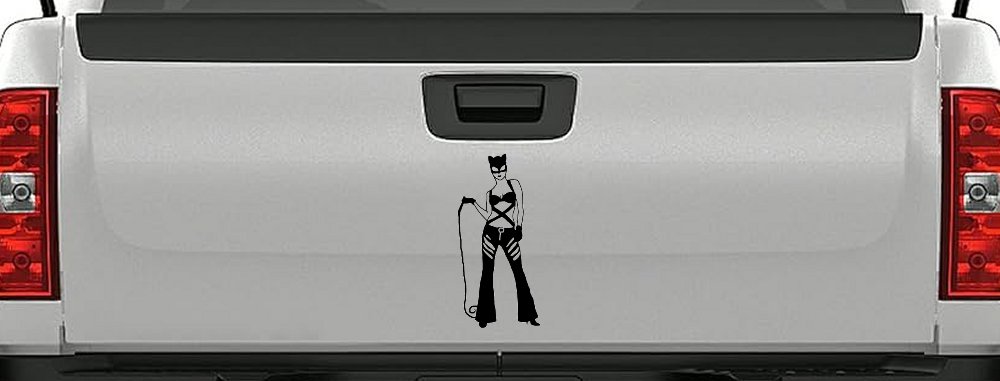 Cat Woman with Whip Car or Truck Window Decal Sticker