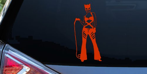 Cat Woman with Whip Car or Truck Window Decal Sticker