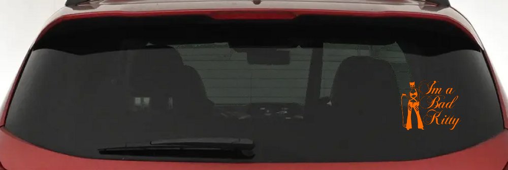 Cat Woman Im a Bad Kitty Car or Truck Window Decal Sticker
