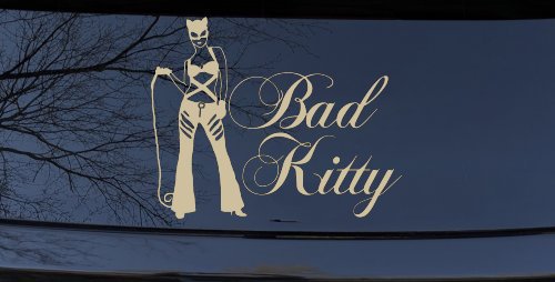 Cat Woman Bad Kitty Car or Truck Window Decal Sticker