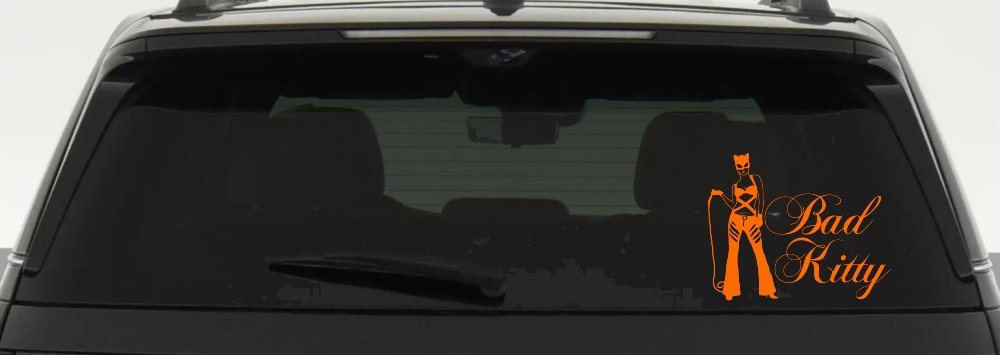 Cat Woman Bad Kitty Car or Truck Window Decal Sticker