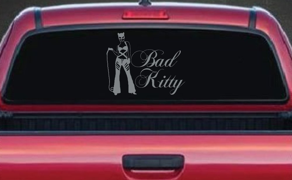 Cat Woman Bad Kitty Car or Truck Window Decal Sticker