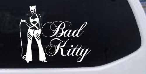 Cat Woman Bad Kitty Car or Truck Window Decal Sticker