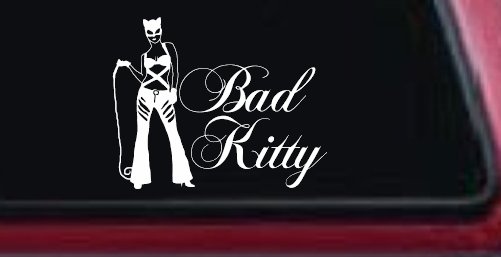 Cat Woman Bad Kitty Car or Truck Window Decal Sticker