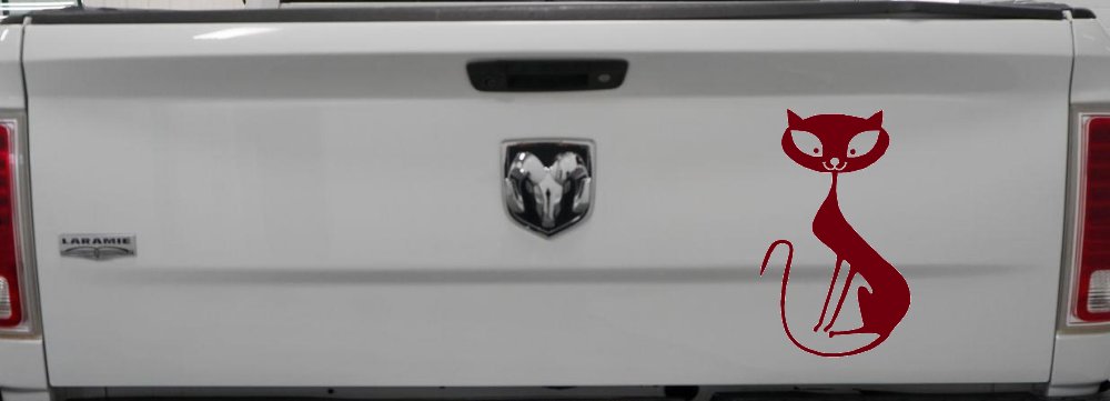 Slim Cat Car or Truck Window Decal Sticker