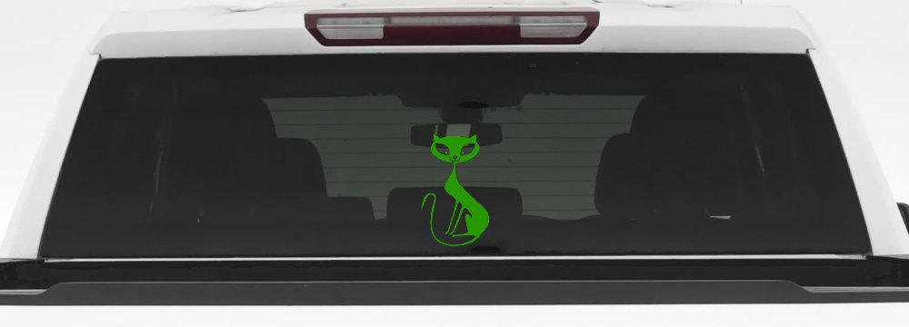Slim Cat Car or Truck Window Decal Sticker