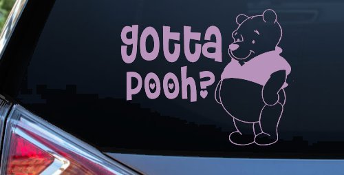 Gotta Pooh Winnie Pooh Funny Car or Truck Window Decal Sticker