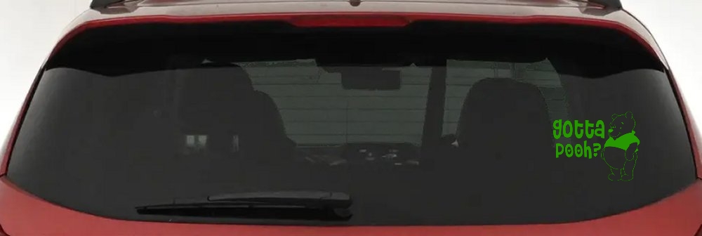 Gotta Pooh Winnie Pooh Funny Car or Truck Window Decal Sticker