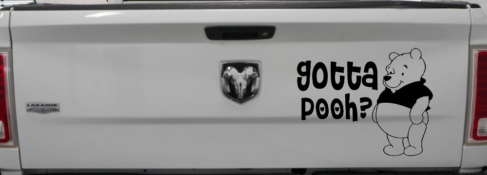 Gotta Pooh Winnie Pooh Funny Car or Truck Window Decal Sticker