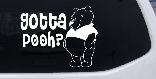 Gotta Pooh Winnie Pooh Funny Car or Truck Window Decal Sticker