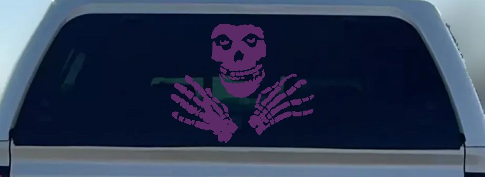 Crimson Ghost Skulls Car or Truck Window Decal Sticker