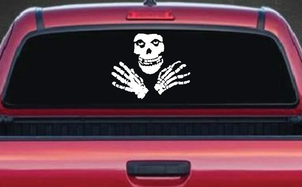 Crimson Ghost Skulls Car or Truck Window Decal Sticker