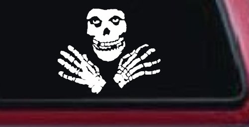 Crimson Ghost Skulls Car or Truck Window Decal Sticker