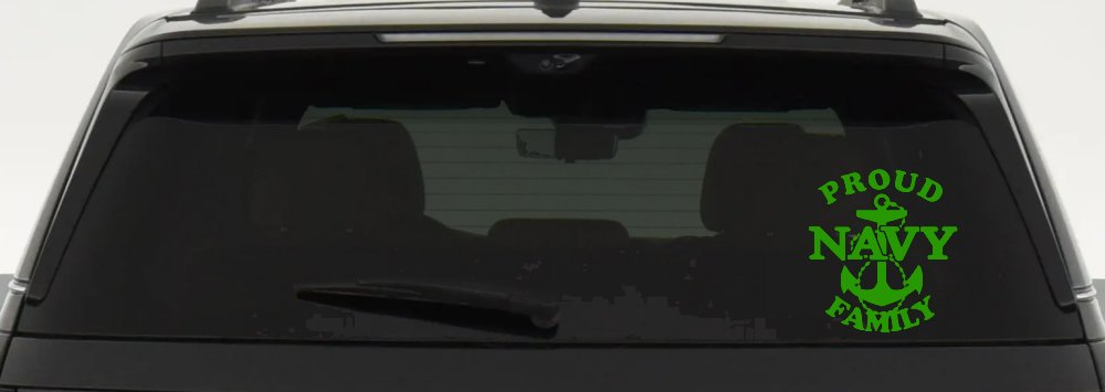 Proud Navy Anchor Family Military Car or Truck Window Decal Sticker