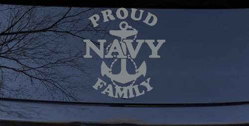 Proud Navy Anchor Family Military Car or Truck Window Decal Sticker