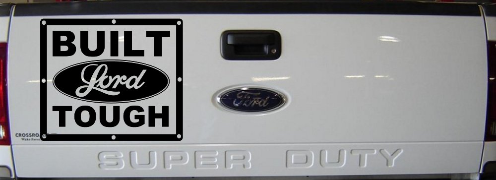 Built Lord Tough Christian Car or Truck Window Vinyl Decal Sticker (Black)