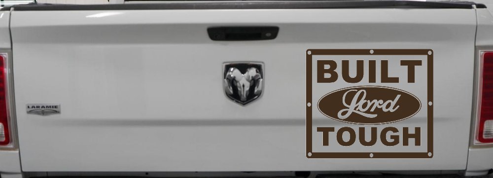Built Lord Tough Christian Car or Truck Window Decal Sticker