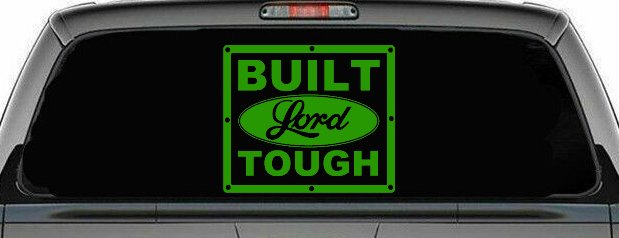 Built Lord Tough Christian Car or Truck Window Decal Sticker
