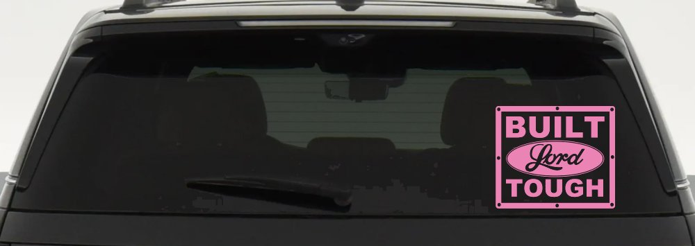 Built Lord Tough Christian Car or Truck Window Decal Sticker