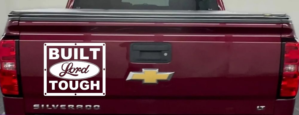 Built Lord Tough Christian Car or Truck Window Decal Sticker (White)