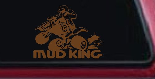 Mud King 4 Wheeler Off Road Car or Truck Window Decal Sticker