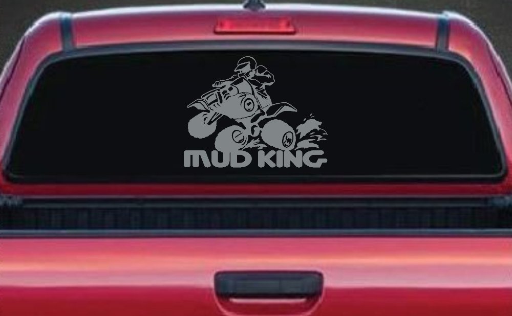 Mud King 4 Wheeler Off Road Car or Truck Window Decal Sticker