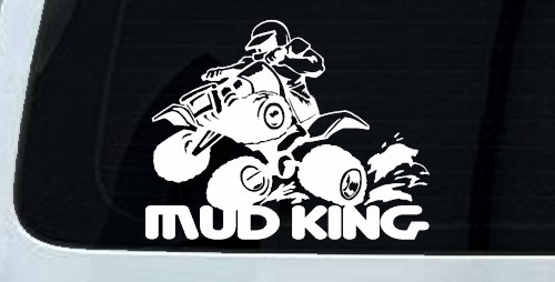 Mud King 4 Wheeler Off Road Car or Truck Window Decal Sticker