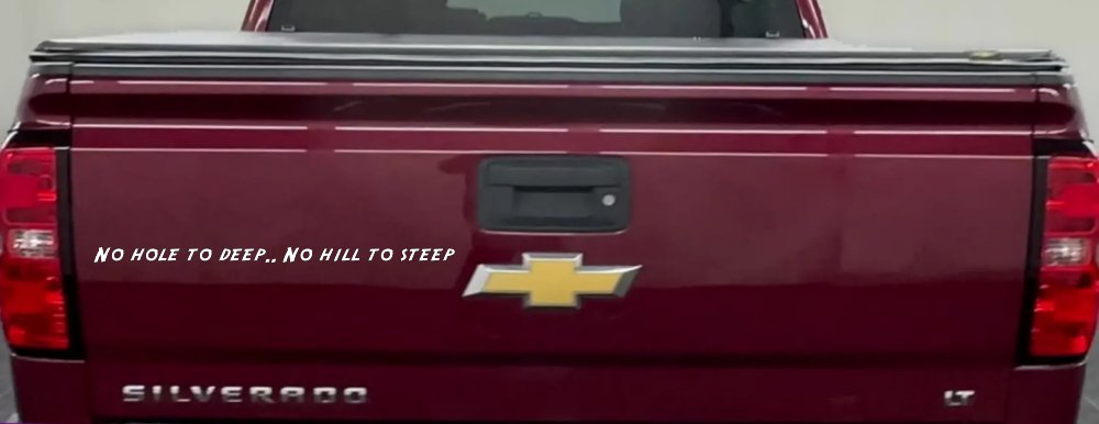 No Hole To Deep No Hill To Steep Off Road Car or Truck Window Decal Sticker