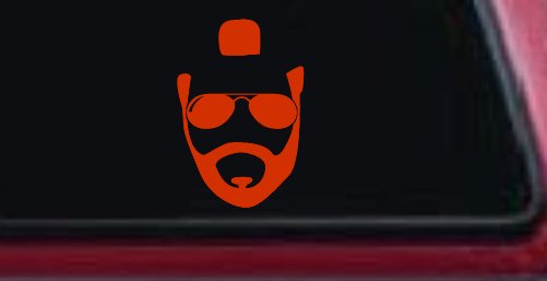 Mr Sunglasses T Mohawk Beard Funny Car or Truck Window Decal Sticker