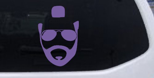 Mr Sunglasses T Mohawk Beard Funny Car or Truck Window Decal Sticker
