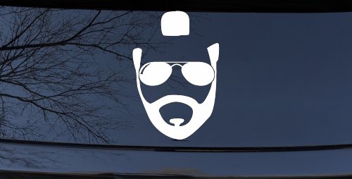 Mr Sunglasses T Mohawk Beard Funny Car or Truck Window Decal Sticker