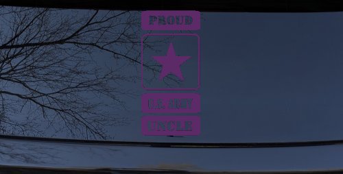 Proud Army Logo Uncle Military Car or Truck Window Decal Sticker