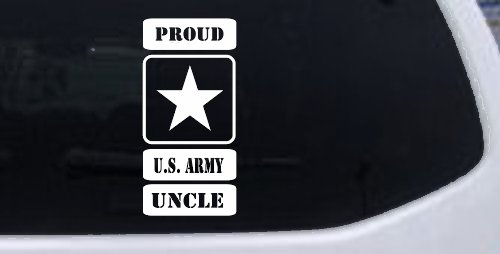 Proud Army Logo Uncle Military Car or Truck Window Decal Sticker