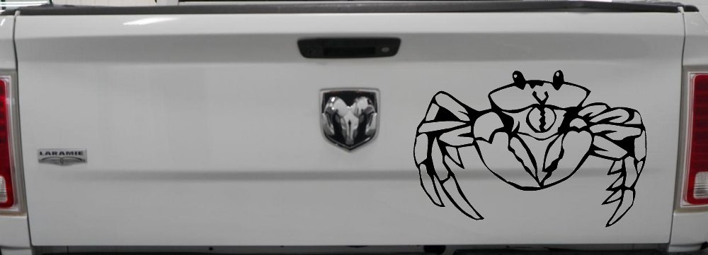 Crab Car or Truck Window Decal Sticker (Black)