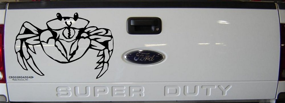 Crab Car or Truck Window Vinyl Decal Sticker (Black)